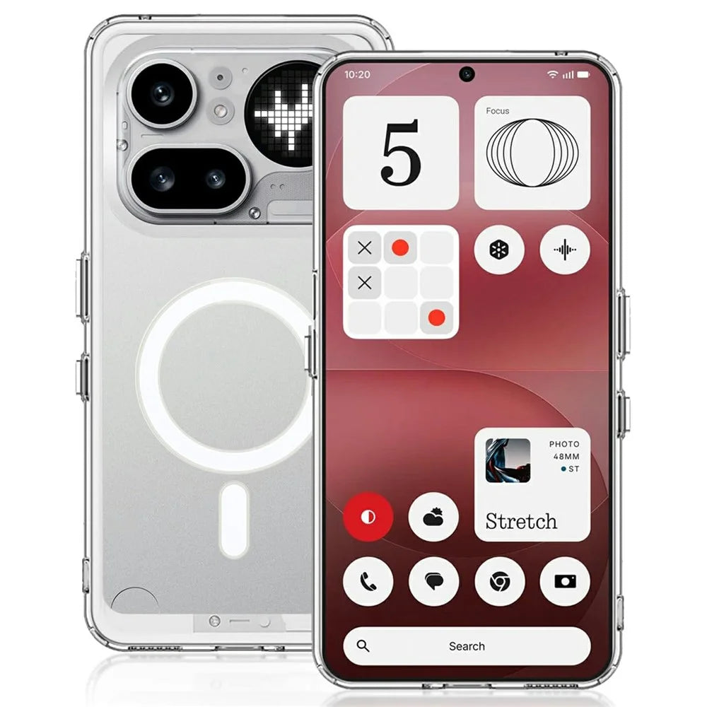For Nothing Phone (4a) Pro Magnetic Case Transparent TPU Anti Drop Phone Cover - 1