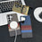 For Samsung Galaxy S25 Ultra Magnetic Case Striped Textile Pattern Skin-touch PC Cover - Yellow Stripe - 2