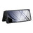 For Samsung Galaxy Z Fold5 5G Wallet Case Ring Holder PC PU Flip Phone Cover with HD Screen Protector - Black - 5
