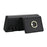 For Samsung Galaxy Z Fold6 5G Wallet Case Ring Holder PC PU Flip Phone Cover with HD Screen Protector - Black - 4