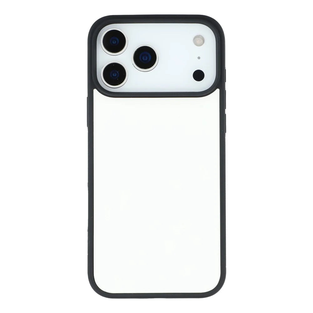 10Pcs for iPhone 17 Pro Max Case TPU PC Magnetic Ring DIY Blank Sublimation Phone Cover with Film Sheet - Black - 4