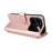 For Nothing Phone (4a) Pro Leather Case Stand Wallet Phone Cover with Shoulder  /  Wrist Strap - Pink - 5