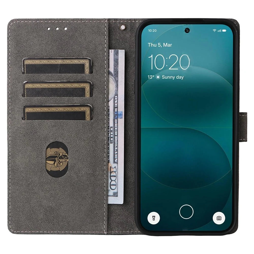 For Nothing Phone (4a) Pro Case Wallet RFID Blocking PU Leather Phone Cover Stand with Strap - Black - 2