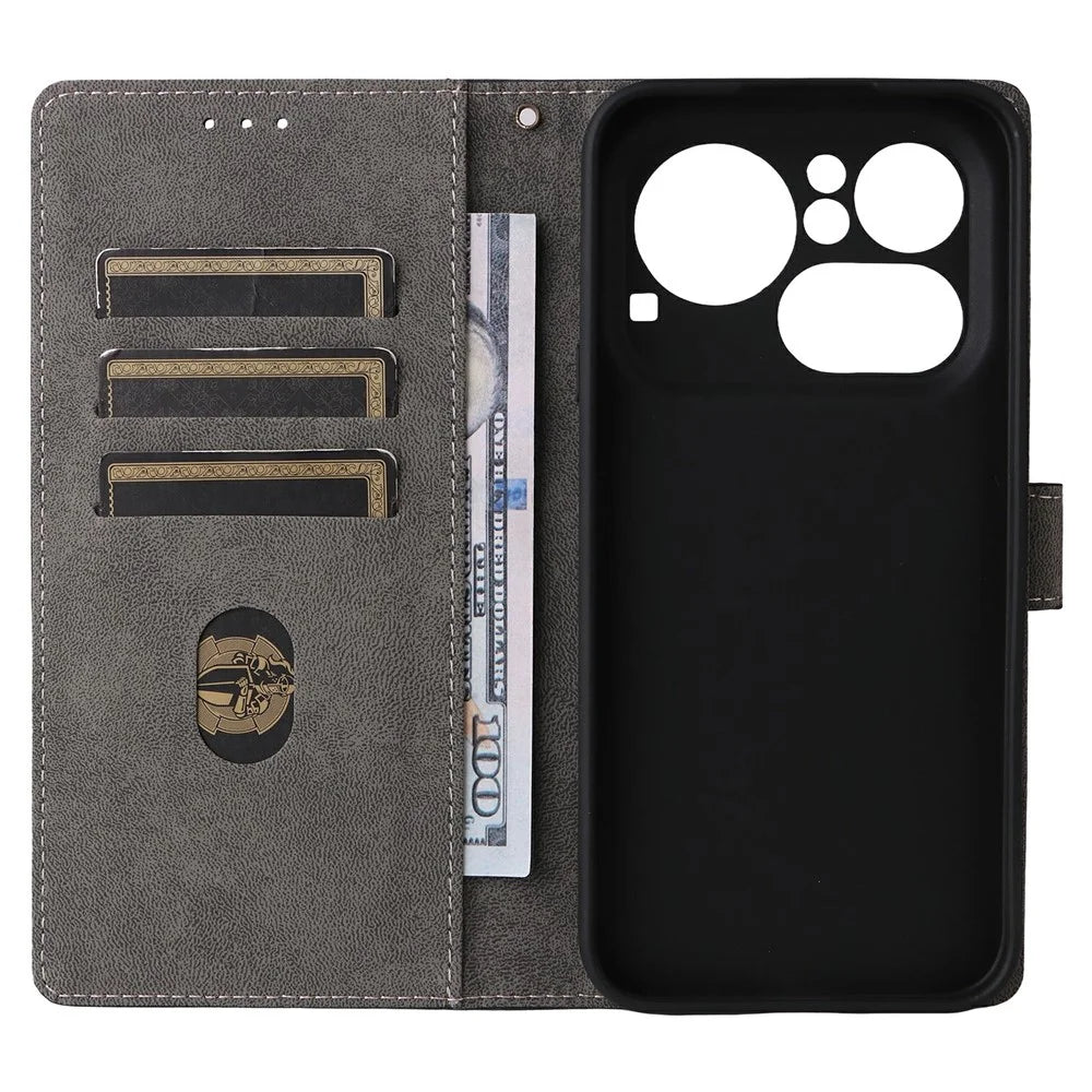For Nothing Phone (4a) Pro Case Wallet RFID Blocking PU Leather Phone Cover Stand with Strap - Black - 3