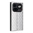 For Nothing Phone (4a) Pro Case Wallet Rhombus Imprinted PU Leather Phone Cover - Silver - 7