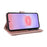 For Samsung Galaxy A37 5G Leather Case Stand Wallet Phone Cover with Shoulder  /  Wrist Strap - Pink - 5