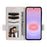 For Samsung Galaxy A37 5G Case Litchi Texture Wallet Leather Phone Cover with Wrist Strap - White - 2