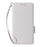 For Samsung Galaxy A37 5G Case Litchi Texture Wallet Leather Phone Cover with Wrist Strap - White - 7