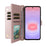 For Samsung Galaxy A57 5G Leather Case Stand Wallet Phone Cover with Shoulder  /  Wrist Strap - Pink - 2