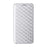 For Samsung Galaxy A57 5G Case Wallet Rhombus Imprinted PU Leather Phone Cover - Silver - 6