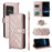 For Sony Xperia 1 VIII Leather Case Stand Wallet Phone Cover with Shoulder  /  Wrist Strap - Pink - 1