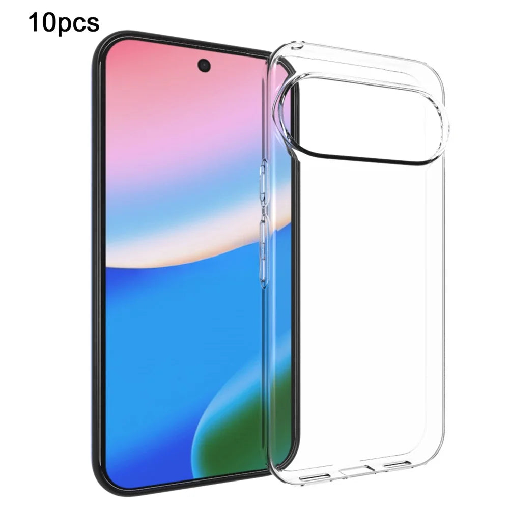 10Pcs   /   Pack For Google Pixel 11 Case Watermark Free TPU Protective Phone Cover - Transparent - 1