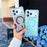 For iPhone 17 Pro Magnetic Case Feather Texture Shockproof TPU PC Detachable 2-in-1 Phone Cover Compatible with Masafe - Black - 3
