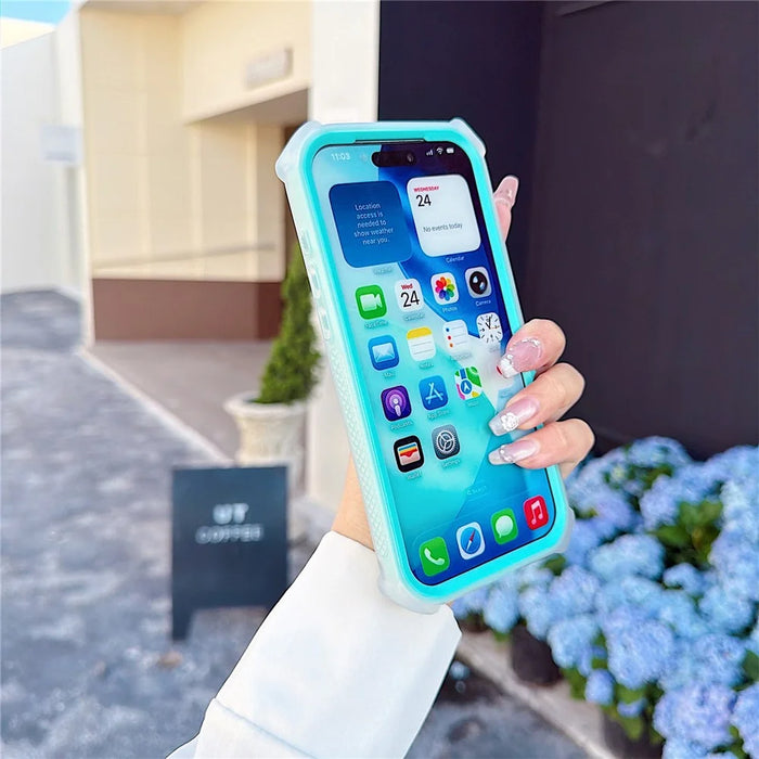 For iPhone 17 Pro Magnetic Case Feather Texture Shockproof TPU PC Detachable 2-in-1 Phone Cover Compatible with Masafe - Black - 4