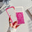 For iPhone 17 Pro Max Magnetic Case Feather Texture Shockproof TPU PC Detachable 2-in-1 Phone Cover Compatible with Masafe - Rose - 5