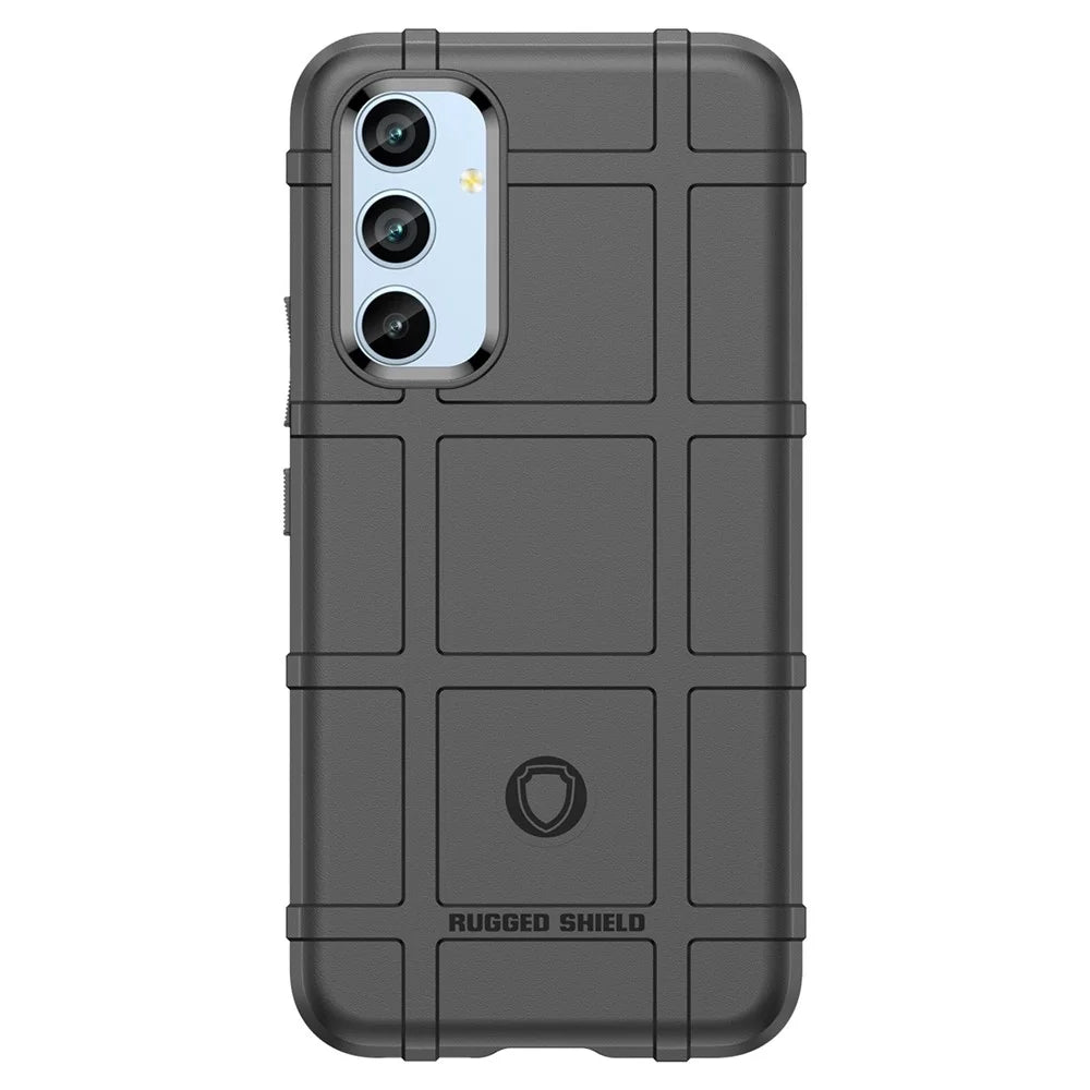 For Samsung Galaxy A54 5G Protective Phone Case Rugged Square Grid Texture TPU Cover - Black - 2