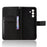 For Samsung Galaxy A37 5G Leather Wallet Case with Strap Diamond Texture Phone Cover - Black - 5