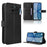 For Nothing Phone (4a) Leather Wallet Case with Strap Diamond Texture Phone Cover - Black - 1