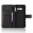 For Nothing Phone (4a) Leather Wallet Case with Strap Diamond Texture Phone Cover - Black - 5