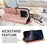 For iPhone 16 Pro Wallet Case Embossed Mandala Pattern PU Leather + TPU Cover with Wrist Strap - Rose Gold - 2
