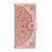 For iPhone 18 Pro Max / 17 Pro Max Wallet Case Embossed Mandala Pattern PU Leather + TPU Cover with Wrist Strap - Rose Gold - 5