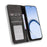 For Realme 16 5G Leather Case Wallet Stand Retro Texture Phone Cover - Black - 6