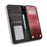 For Nothing Phone (4a) Pro Leather Case Wallet Stand Retro Texture Phone Cover - Black - 6