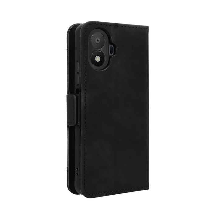 For TCL K70 SE 4G Leather Case Phone Wallet Cover with Multiple Card Slots - Black - 7