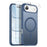 NORTHJO For iPhone Air Magnetic Case Translucent Matte Shockproof Phone Cover Set with Front Screen Protector + Lens Film - Blue - 1