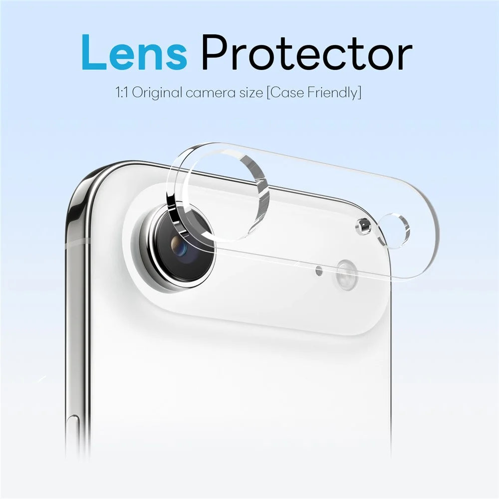 NORTHJO For iPhone Air Magnetic Case Translucent Matte Shockproof Phone Cover Set with Front Screen Protector + Lens Film - Blue - 4