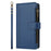 For Google Pixel 11 Pro / Pixel 11 Leather Case 9 Card Slots Zipper Wallet Stand Phone Cover with Wrist Strap - Dark Blue - 5