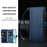 For Google Pixel 11 Pro / Pixel 11 Leather Case 9 Card Slots Zipper Wallet Stand Phone Cover with Wrist Strap - Dark Blue - 6