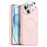 NORTHJO 5 in 1 Set for iPhone 17 Pro Magnetic Case Translucent Matte Shockproof Phone Cover with 2Pcs Front Screen Protector + 2Pcs Lens Film - Pink - 1