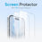 NORTHJO 5 in 1 Set for iPhone 17 Magnetic Case Translucent Matte Shockproof Phone Cover with 2Pcs Front Screen Protector + 2Pcs Lens Film - Orange - 3