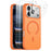 NORTHJO 5 in 1 Set for iPhone 17 Pro Max Magnetic Case Translucent Matte Shockproof Phone Cover with 2Pcs Front Screen Protector + 2Pcs Lens Film - Orange - 1