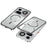For Nothing Phone (4a) Pro Magnetic Case Aluminium Alloy PC Matte Phone Cover Pop-Up Snap Lock - Silver - 1
