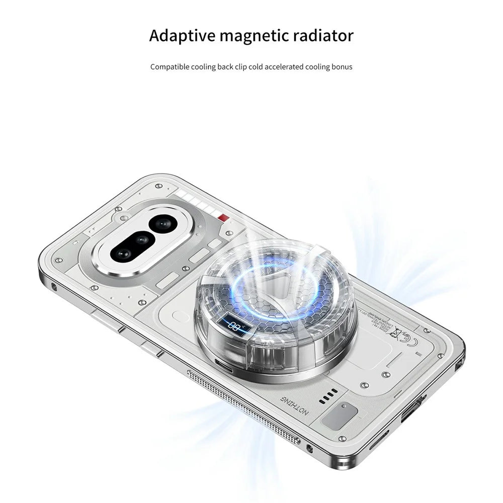 For Nothing Phone (4a) Pro Bumper Cases Metal Frame Heat Dissipation Cover with Lens Protector - Silver - 5