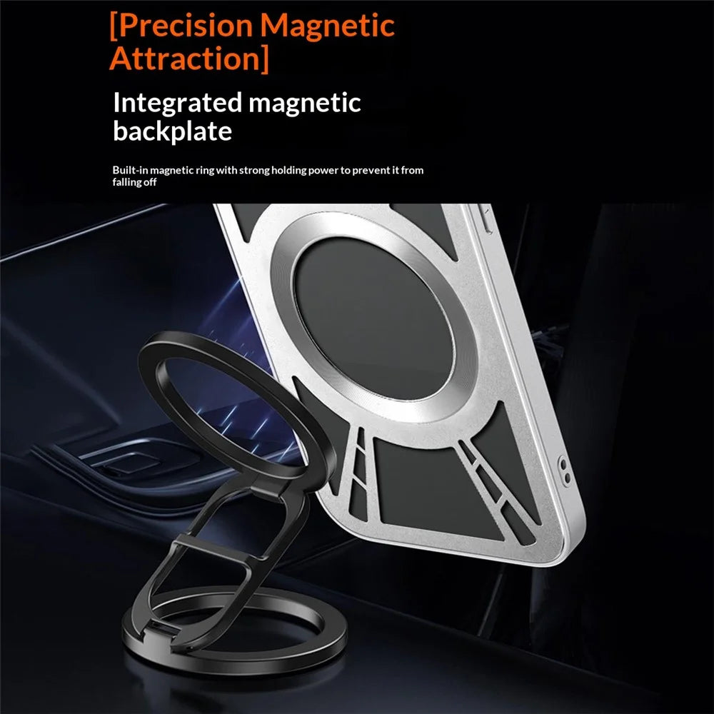 For vivo S50 5G Magnetic Case Hollow Heat Dissipation Silicone + PC + Metal Bumper Phone Cover - Black - 3