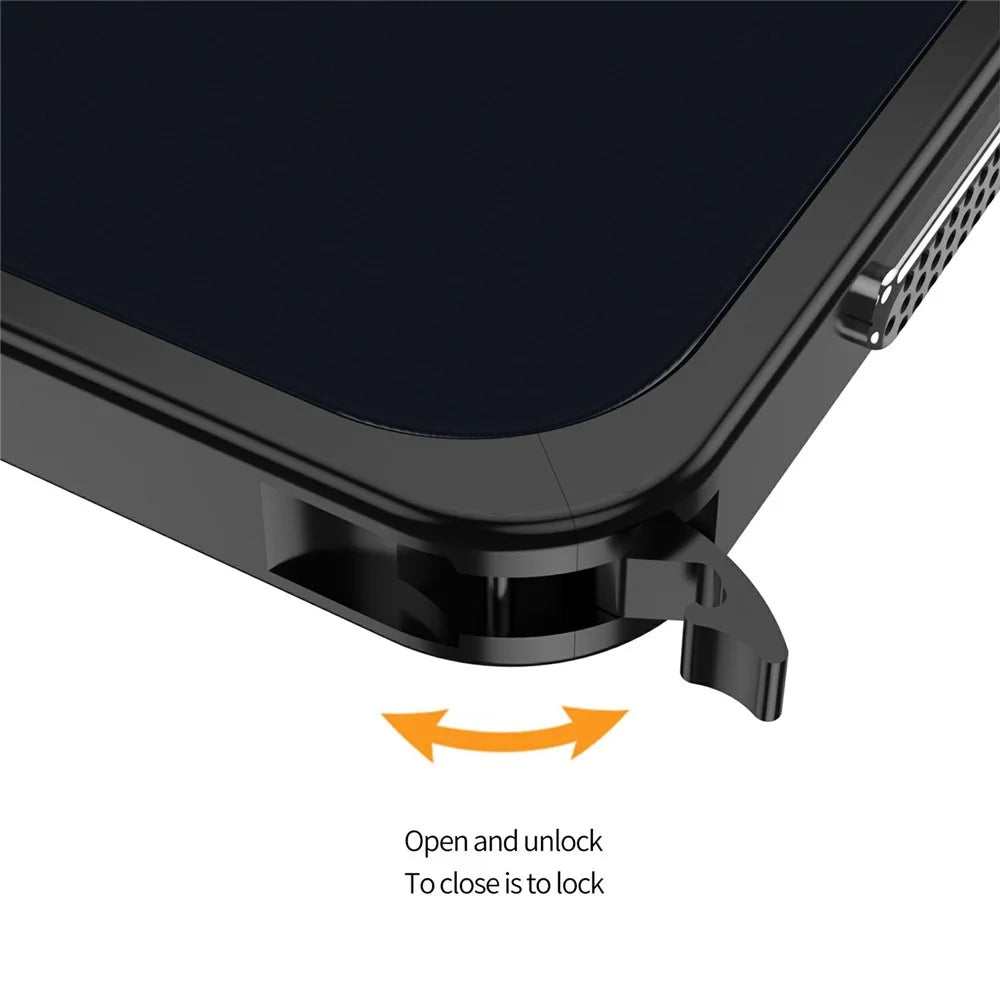 For Samsung Galaxy A57 5G Bumper Cases Metal Frame Heat Dissipation Cover with Lens Protector - Black - 3