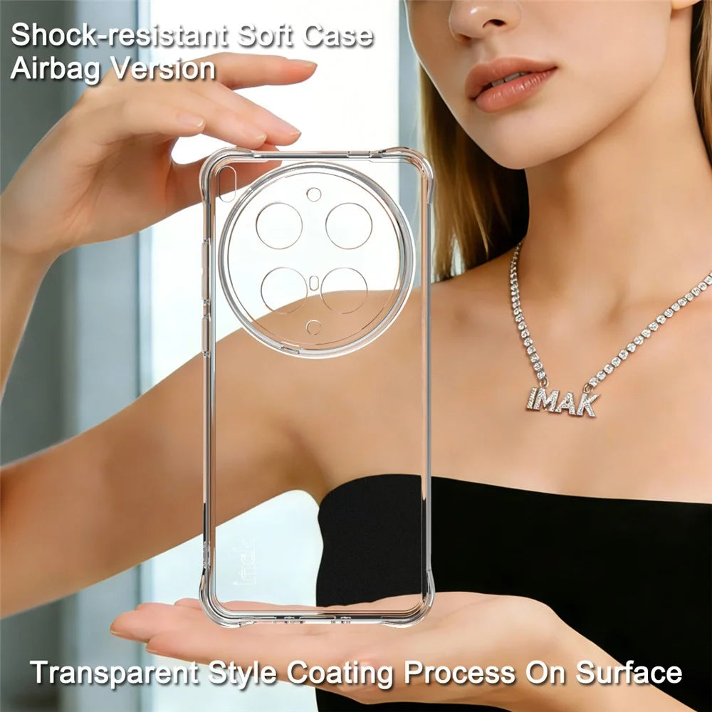 IMAK For vivo X300 Ultra 5G Case TPU Phone Cover Airbag Shockproof Protection - Transparent - 3