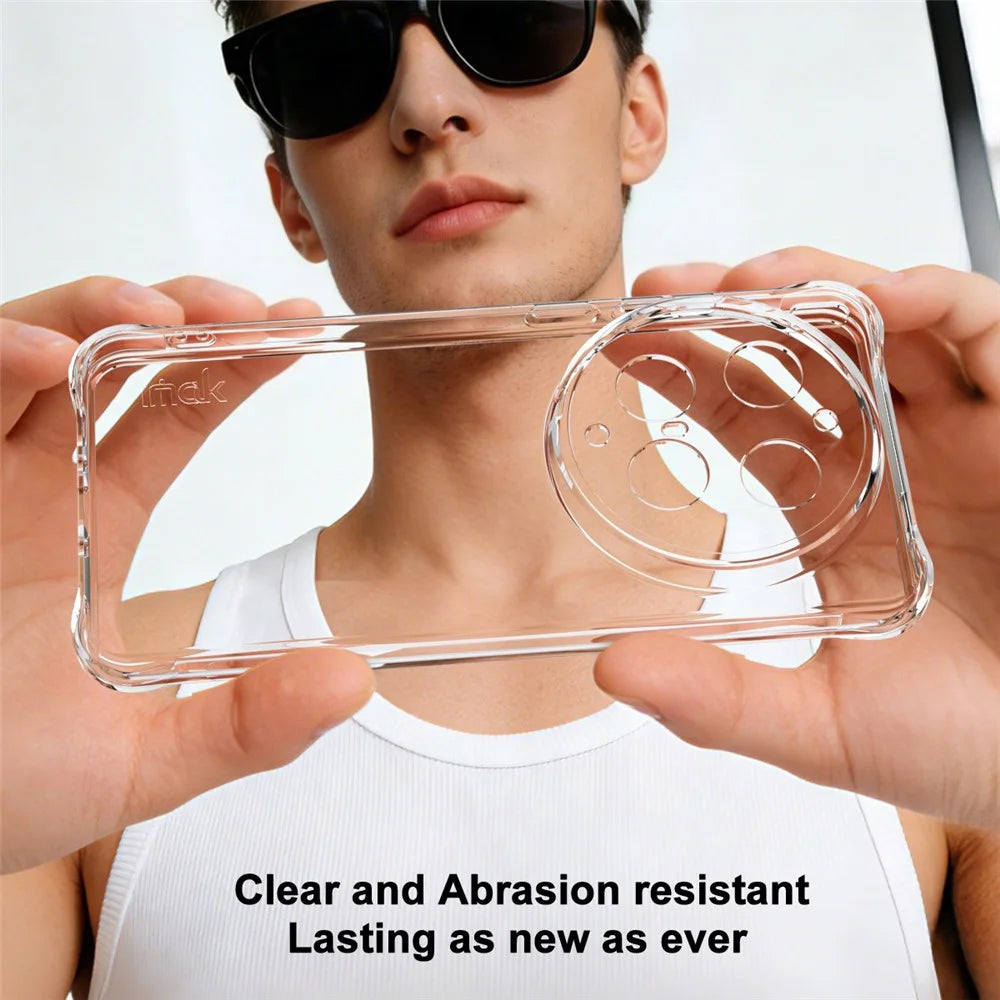 IMAK For vivo X300 Ultra 5G Case TPU Phone Cover Airbag Shockproof Protection - Transparent - 4