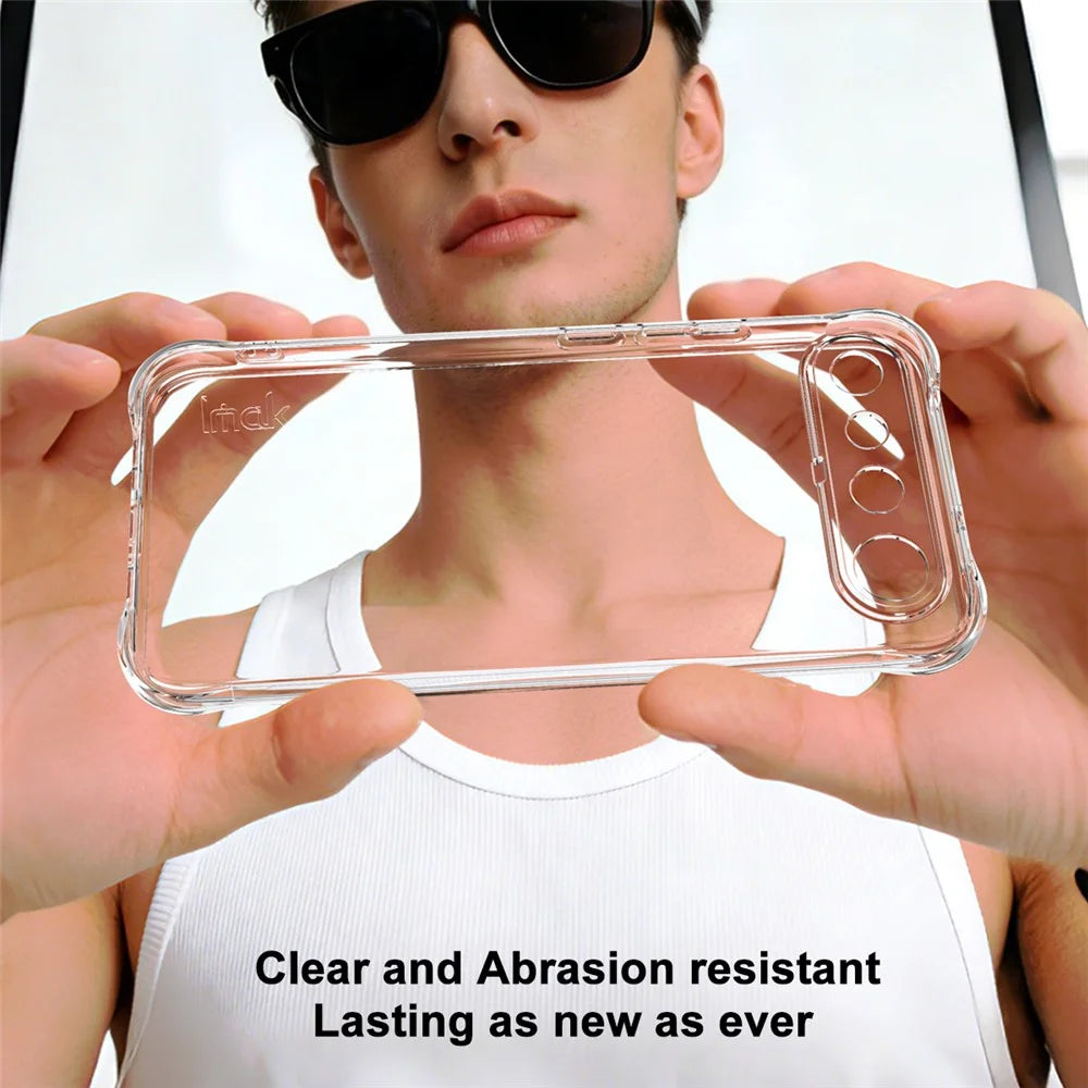 IMAK For Realme 16 5G Case TPU Phone Cover Airbag Shockproof Protection - Transparent - 4