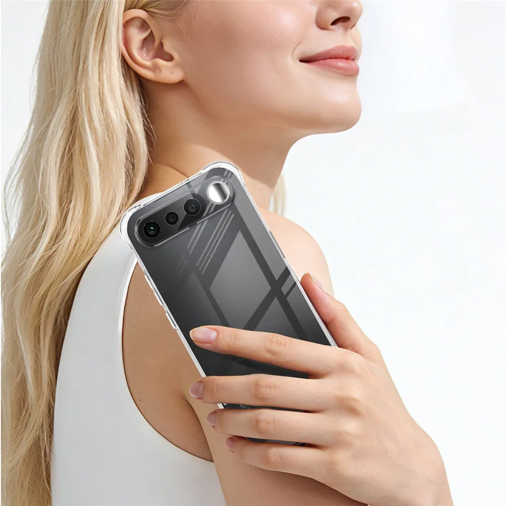 IMAK For Realme 16 5G Case TPU Phone Cover Airbag Shockproof Protection - Transparent - 5