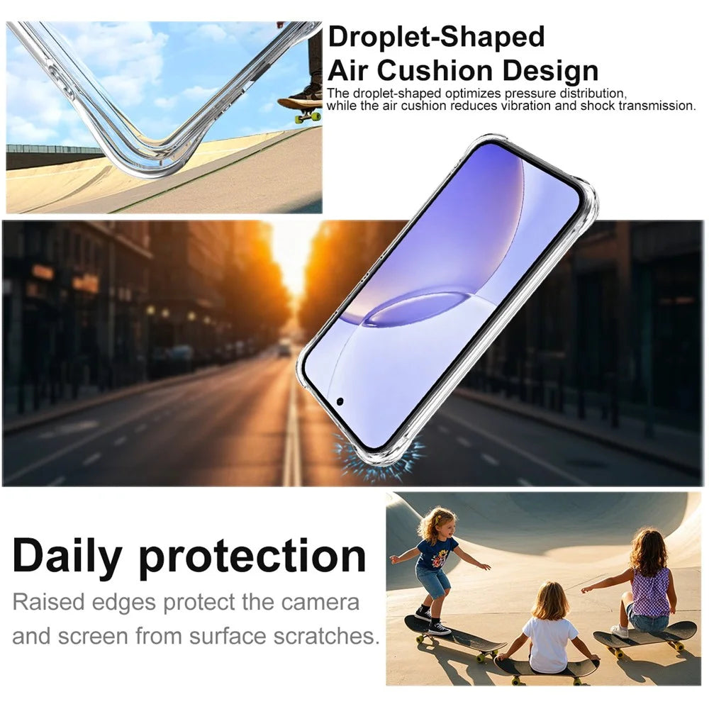 IMAK For Realme 16 5G Case TPU Phone Cover Airbag Shockproof Protection - Transparent - 6