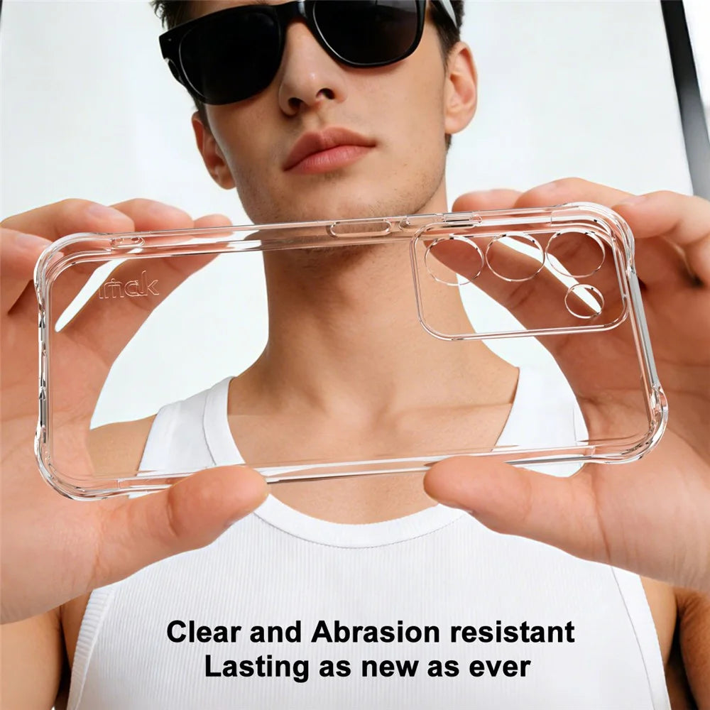 IMAK For Realme C83 5G  /  P4 Lite 5G Case TPU Phone Cover Airbag Shockproof Protection - Transparent - 4