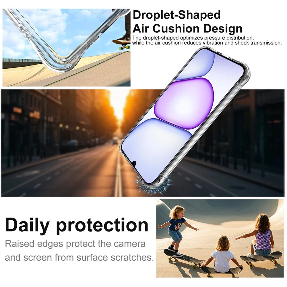 IMAK For Realme C83 5G  /  P4 Lite 5G Case TPU Phone Cover Airbag Shockproof Protection - Transparent - 6