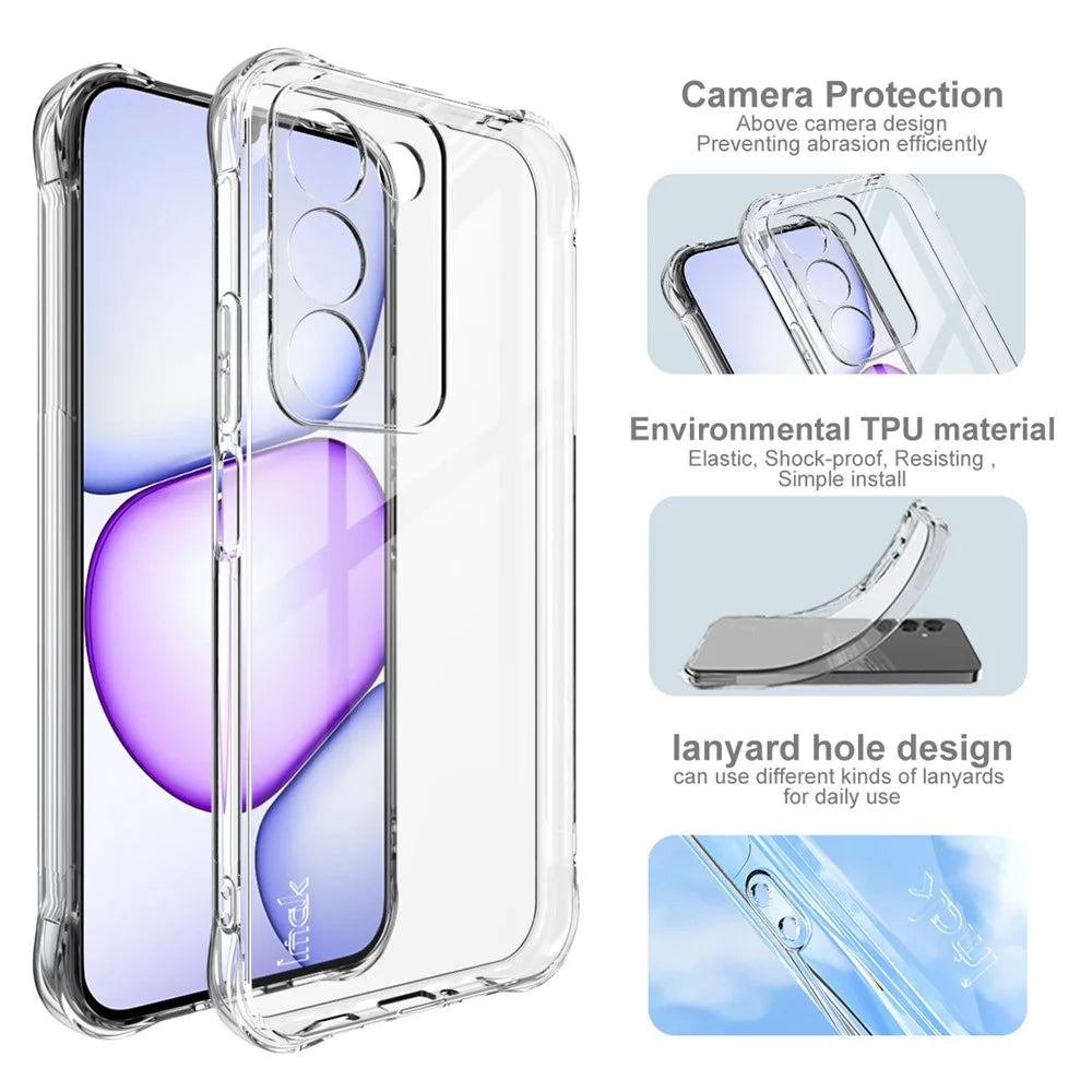 IMAK For Realme C83 5G  /  P4 Lite 5G Case TPU Phone Cover Airbag Shockproof Protection - Transparent - 7