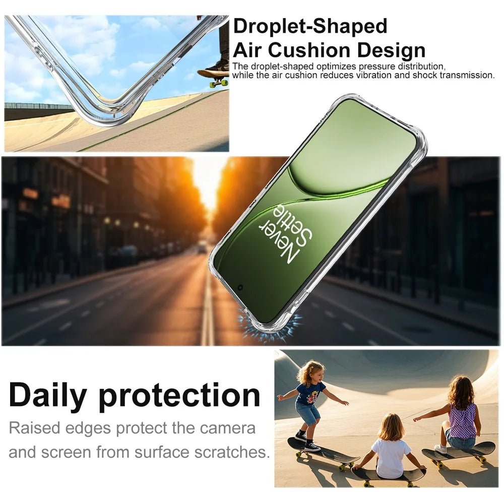IMAK For OnePlus 15T 5G Case TPU Phone Cover Airbag Shockproof Protection - Transparent - 6