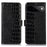 For Google Pixel 11 Pro XL Case RFID Blocking Wallet Crocodile Texture Genuine Cow Leather Phone Cover - Black - 1