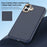 For iPhone 16 Plus Case Compatible with MagSafe Carbon Fiber Texture Shockproof Leather TPU PC Protective Cover - Sapphire - 3